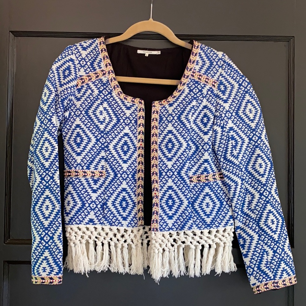 Tularosa Revolve Jacket Blue Blazer Size Small